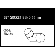 Marley 95° Socket Bend 65mm - RB2.65